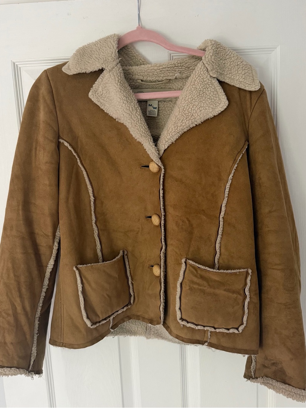 Suede Sherpa Jacket
